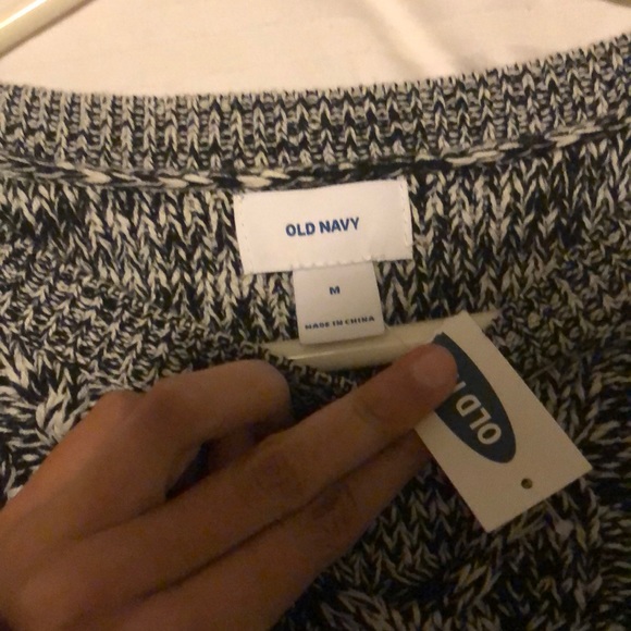 GRAY AND WHITE KNIT SWEATER - Picture 3 of 3